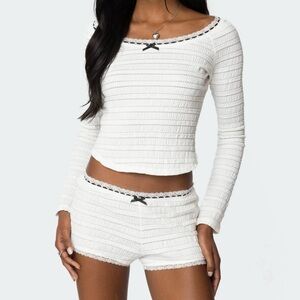 Lenny Lacey Textured Top